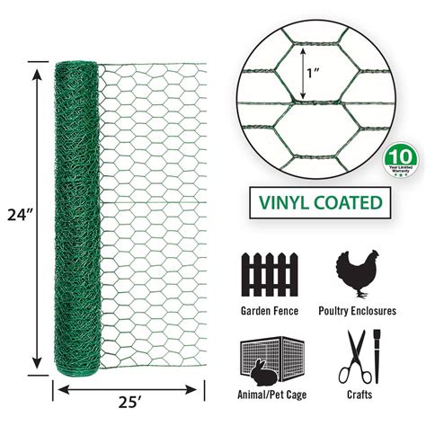 China 13mm Pvc Coated Chicken Wire Mesh 1m 15m 20m Width 07mm Dia