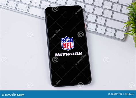 Nfl Network App Logo On A Smartphone Screen Editorial Photography