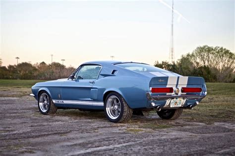 Revology 1967 Shelby Gt500 In Brittany Blue Ford Mustang Gt Ford Svt