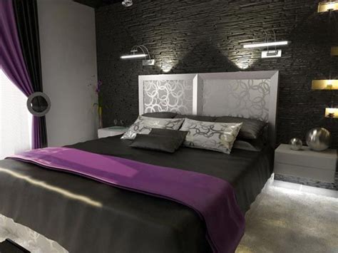 Pin By Imnium On Homey Abode Black Bedroom Design Purple Bedroom
