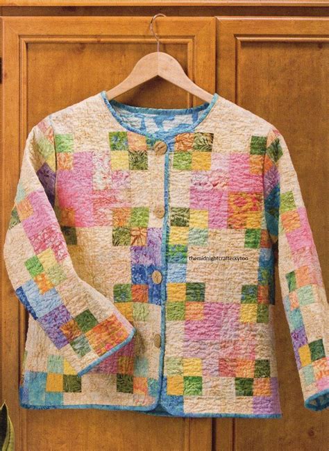 Square Dance Quilted Jacket Quilt Pattern Pieced Rm Quilted Clothes