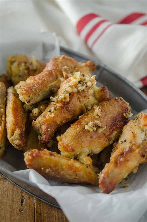 Garlic Pepper Chicken Wings Lifes Ambrosia