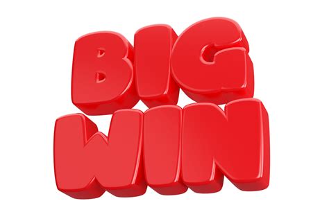 Big Win 3d Word Text 17421233 Png