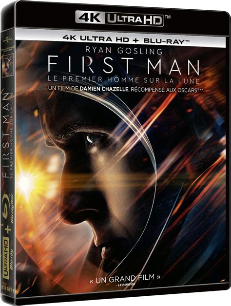 First Man Le Premier Homme Sur La Lune [4k Ultra Hd Blu Ray] Uk Dvd And Blu Ray