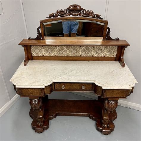 Burr Walnut And Marble Duchess Dressing Table Antiques Atlas