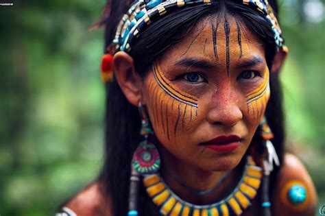 premium ai image amazon tribe women with traditional dress and jewellery in rain forest jungle