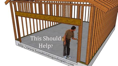 How to install a hollow steel frame door to a wood stud wall. How to Frame Garage Door Opening for Most Roll up Doors ...