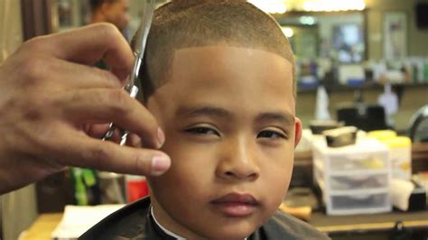 This side part style just cleans up. ALL EVEN (CEASAR) KIDS HAIRCUT - YouTube