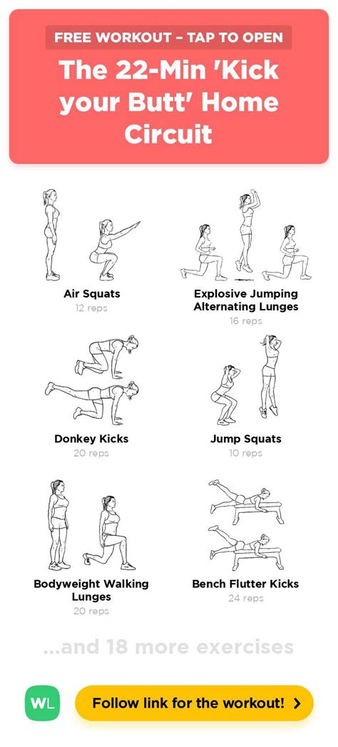 The Min Kick Your Butt Circuit WorkoutLabs Fit Free Workouts Ab Circuit Workout Workout