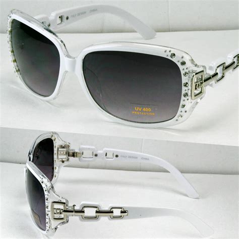 new womens rhinestones square wrap sunglasses designer fashion shades 362 ebay