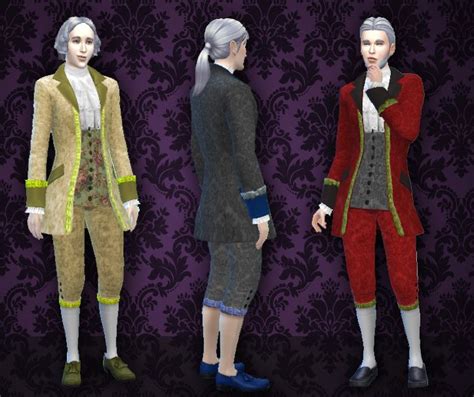 Rococo Clothes For Man 💕 My Stuff Sims 4 Clothing Sims 4 Blog Sims 4