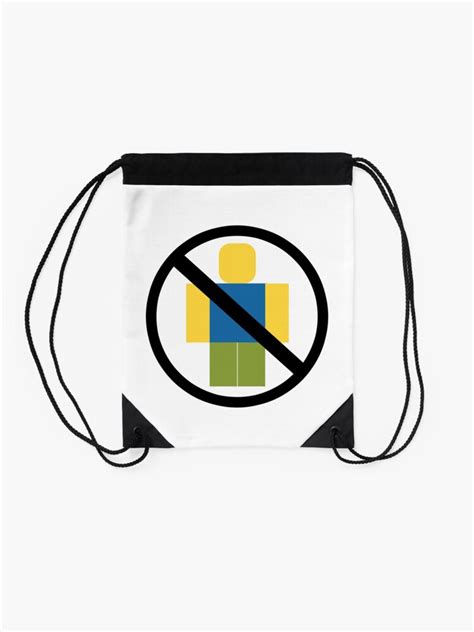 Roblox Minimal Noob T Pose Drawstring Bag By Jenr8d Designs