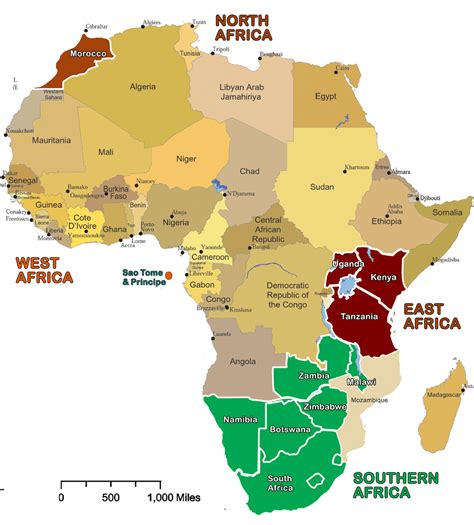 African Countries Maps Of Africa With Country Links And Key