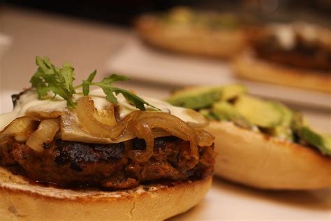 Chipotle Burger With Caramelized Brown Sugar Onions An Flickr
