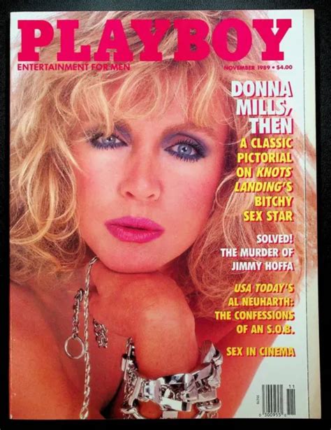 PLAYBOY MAGAZINE NOVEMBER 1989 LN Donna Mills Knots Landing Jimmy Hoffa