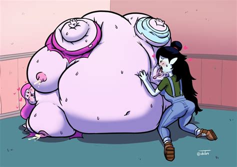 Rule 34 2girls Adventure Time Body Inflation Female Only Licking Pussy Marceline Princess