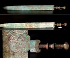 Important Chinese Eastern Zhou Dynasty Bronze Sword with Incised Script ...