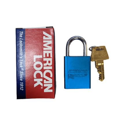 American Lock 1100 Series Safety Padlock Lock Blue W 2 Keys A1105blu