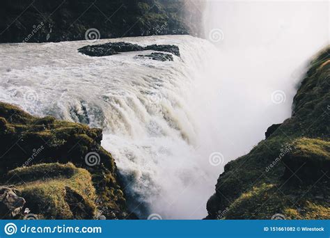 Beautiful Scenery Of Amazing And Breathtaking Large Waterfalls In The