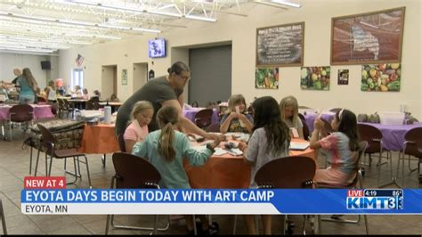 Eyota Days Kicks Off With An Art Camp For Kids Youtube