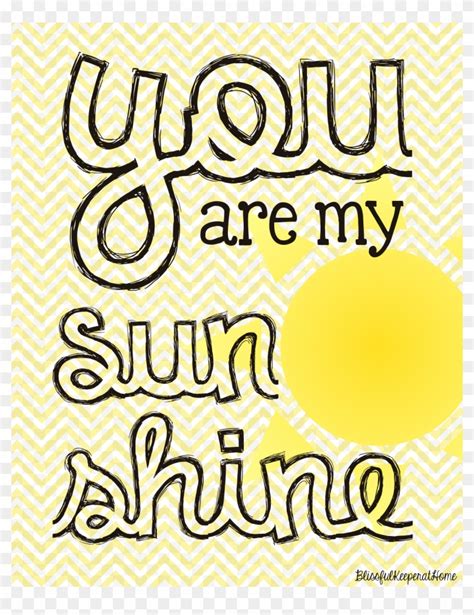 Free You Are My Sunshine Printable You Are My Sunshine Bubble Letters