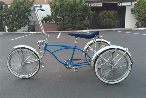 3 Wheeler Custom 20 Lowrider Bike Blue Chrome Pick Up Only