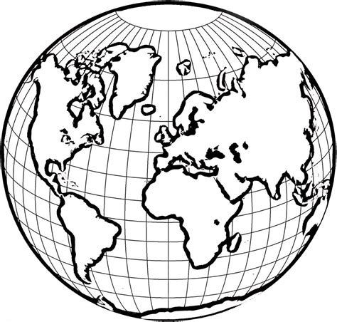 7 Continents Cut Outs Printables World Map Printable Sketch Coloring Page