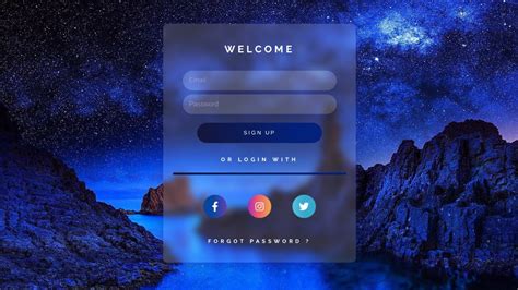 Glassmorphism Login Form Design Using Html And Css Ga Vrogue Co