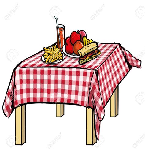 Picnic Table With Food Clipart Transparent Background Clipground
