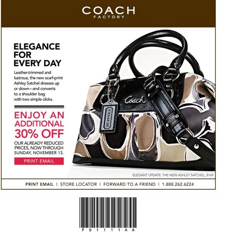 COACH Factory Outlet Save an Extra 30% Until November 13th - Canadian ...
