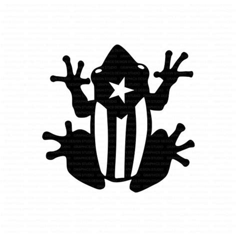 Boricua Coqui Puerto Rico Frog Puertorrican Car Decal Vinyl Etsy