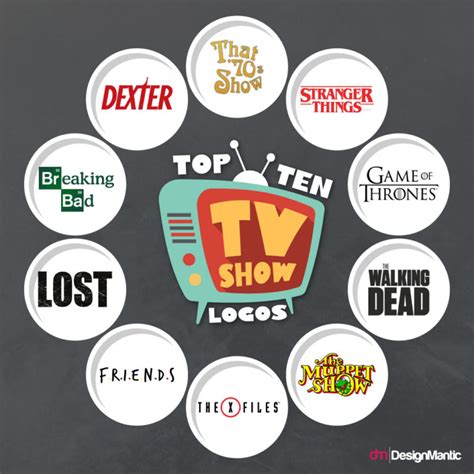 Iconic TV Show Logos DesignMantic The Design Shop