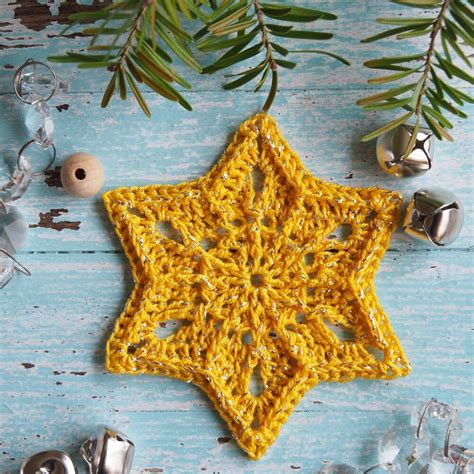 Sun Star Snowflake Crochet Pattern By Renata Saj