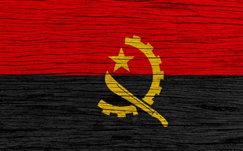 Download Wallpapers Flag Of Angola 4k Africa Wooden Texture Angolan