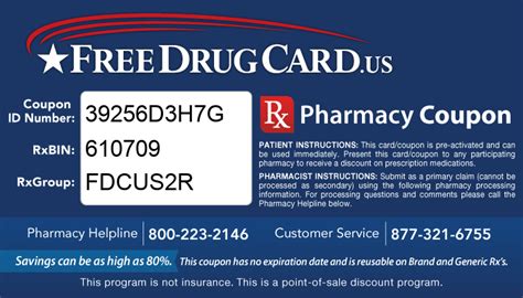 Free Prescription Coupon Card Save On Prescription Drugs At