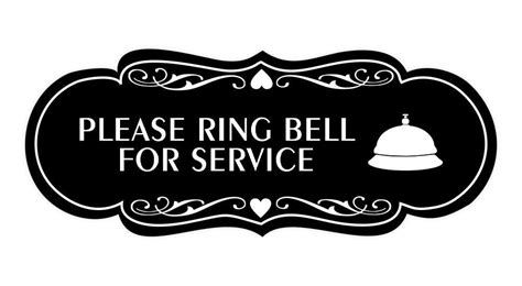Signs Bylita Designer Please Ring Bell For Service Wall Or Etsy In