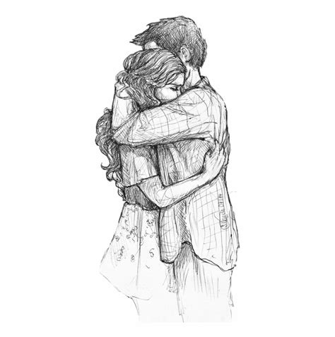 Couple Hugging Drawing Pics Drawing Skill