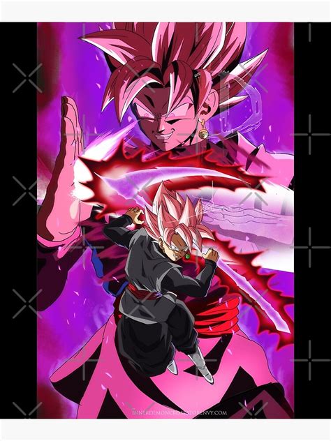 Goku Black Rose Poster For Sale By Keithmasnderson Redbubble