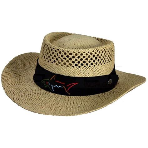 Greg Norman Mens Signature Classic Straw Hat Mens Straw One Size Fit
