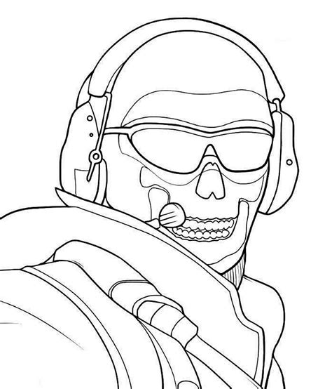 Drawing From Call Of Duty Coloring Page