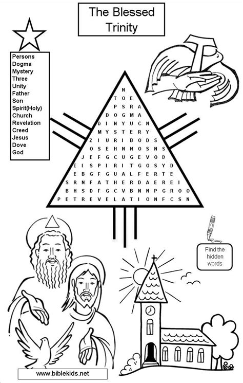 Holy Trinity Coloring Page Free Printable Pages Sketch Coloring Page