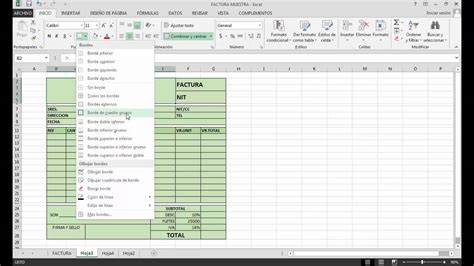 Como Hacer Una Factura En Excel 2016 Excel Como Hacer Una Factura
