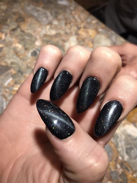 Hard gel is become tough enough to be made in to a nail extension. Stiletto cat eyes gel nails - Yelp fall cat eye nails ...