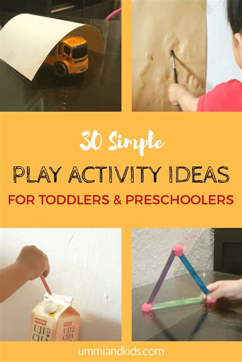 30 Simple Play Activity Ideas For Toddlers And Preschoolers Play