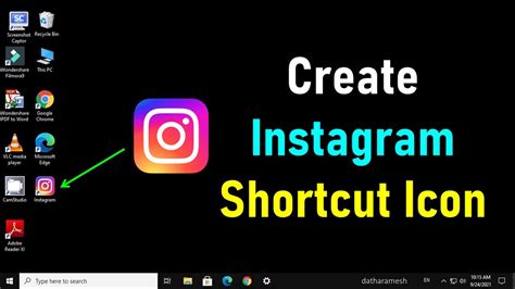 How To Create Instagram Shortcut On Desktop Youtube