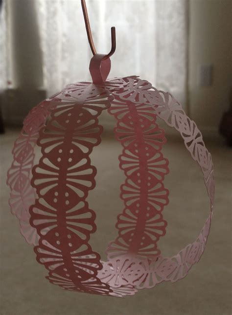 Paper Punched Ornament Made From Four 1x115 Strips Of Card Stock