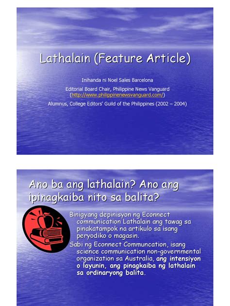 Part of a series on the. Lathalain (Feature Article