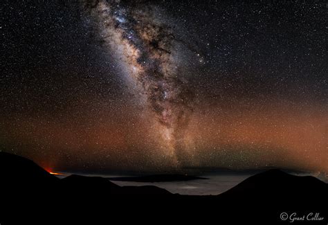 Milky Way Over Mauna Kea On Big Island Of Hawaii