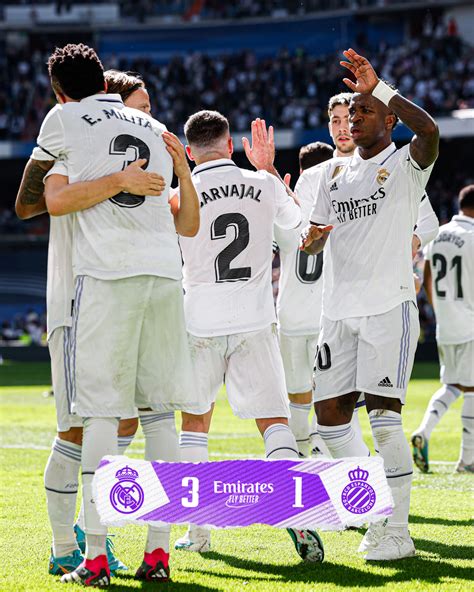 Real Madrid Cf 🇬🇧🇺🇸 On Twitter 🏁 Ft Realmadriden 3 1 Rcdespanyol