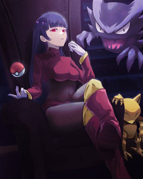 Sabrina Haunter And Abra Pokemon And 1 More Drawn By Daiyumee02